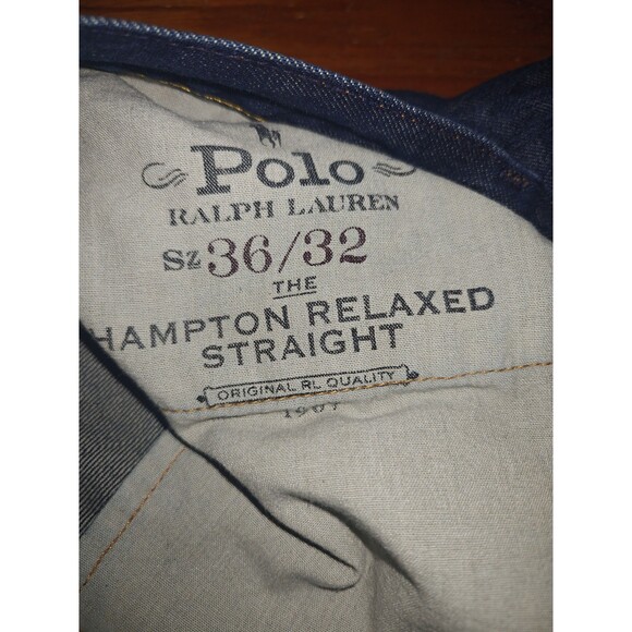 Polo Ralph Lauren Jeans The Hampton Relaxed Fit Straight Men's 36 x 32" Denim - Picture 3 of 8